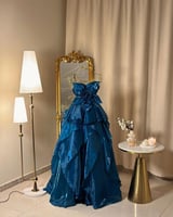 فستان سهرة طويل 4932 ( لونين )