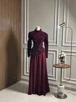 6690- فستان سهرة طويل