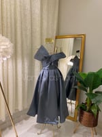 فستان سهرة ميدي ( 4 الوان ) 3527