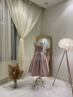 فستان سهرة ميدي ( 4 الوان ) 3781