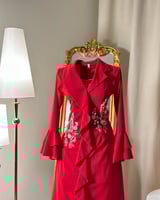 فستان طويل بأكمام ( 7 الوان) 4362