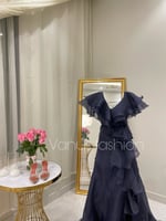 فستان سهرة طويل ( 3 الوان ) 3559