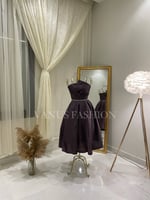 فستان سهرة ميدي ( 4 الوان ) 3781