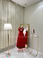 فستان ناعم ميدي ( 2 لونين) 3761