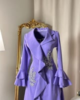 فستان طويل بأكمام ( 7 الوان) 4362