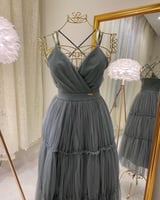 فستان سهرة ميدي ( 7 الوان ) 3330