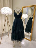 فستان سهرة ميدي ( 7 الوان ) 3330