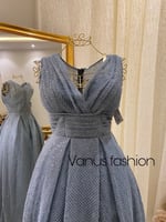 فستان سهرة طويل ( 4الوان) 3353