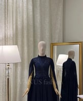 فستان سهرة طويل ( 2 لونين) 3827