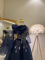 فستان سهرة ميدي ( 3 الوان ) 3495