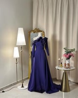 فستان سهرة طويل 4892 (لونين)