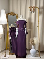 فستان طويل 4536 ( لونين )