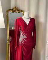 فستان سهرة طويل 4814 ( 3 الوان )