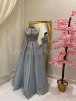 فستان سهرة طويل فاخر 3522