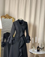 فستان طويل بأكمام ( 7 الوان) 4362