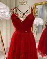 فستان سهرة ميدي ( 7 الوان ) 3330