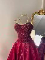 6337 - فستان سهرة طويل لونين