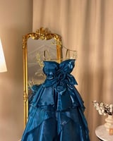 فستان سهرة طويل 4932 ( لونين )