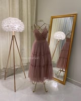 فستان سهرة ميدي ( 7 الوان ) 3330