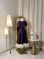 6045 -فستان ميدي ( 2 لونين)