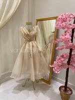 فستان سهرة ميدي 3494