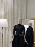 فستان سهرة طويل ( 2 لونين) 3827