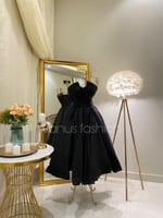 فستان سهرة ميدي ( 2لونين) 3548