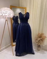 فستان سهرة طويل ( 4الوان) 3353