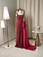 6322 - فستان سهرة طويل لونين