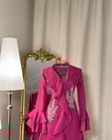 فستان طويل بأكمام ( 7 الوان) 4362