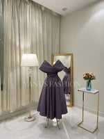 فستان سهرة ميدي ( 3 ألوان) 3787