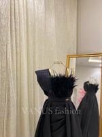 فستان سهرة طويل ( 2 لونين ) 3806