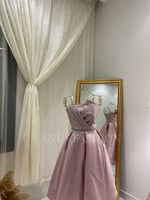 فستان سهرة ميدي ( 4 الوان ) 3781