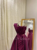 فستان سهرة طويل ( 2 لونين ) 3806