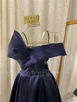 فستان سهرة ميدي ( 4 الوان ) 3527