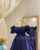 فستان سهرة طويل( 2 لونين ) 3640