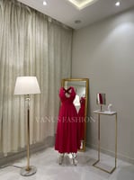 فستان ناعم ميدي ( 2 لونين) 3761