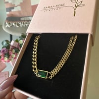 سلسال الكرستال(18 قيراط)