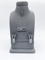 طقم ميسيكا سلسال وحلق حجم كبير - مستوحى