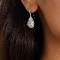 حلق بوشرون حجم كبير ذهبي - فضي - مستوحى