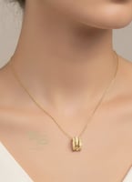 سلسال سواروفسكي ذهبي وفضي - مستوحى