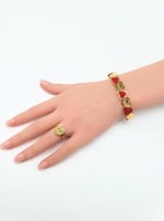 سوارة وخاتم تصميم عصري - مستوحى