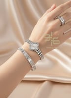 بكج سوارة مع خاتم وساعة مستوحى من فان كليف