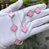 طقم فان كليف 3 قطع وردي - مستوحى