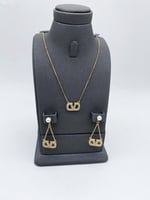 طقم فالنتينو 4 قطع فضي وذهبي - مستوحى