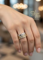 طقم 4 قطع تصميم عالمي - فضي, ذهبي