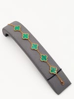 سوارة فان كليف عقيق مطلية بالذهب عيار 18 عدة الوان...