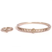 سوارة فان كليف مع خاتم فضي - مستوحاة