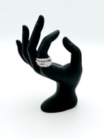 خاتم سواروفسكي - فضي وذهبي - مستوحى