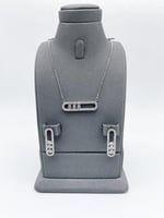 طقم ميسيكا سلسال وحلق حجم كبير - مستوحى